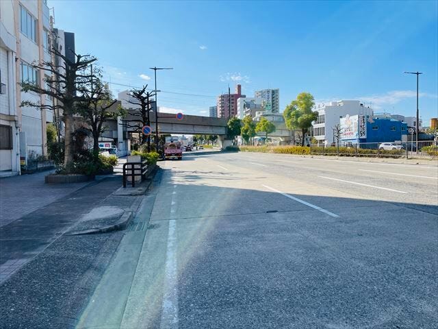 前面道路です。
