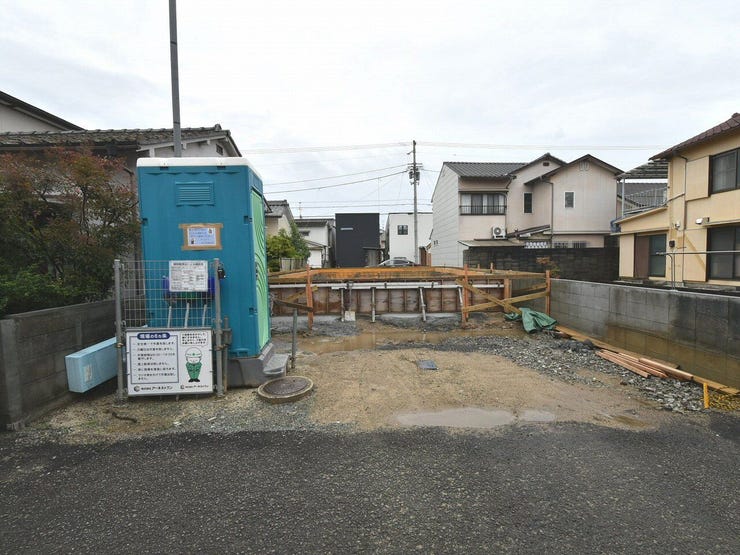 建設地を北側より撮影 2026.06.25 雨天時