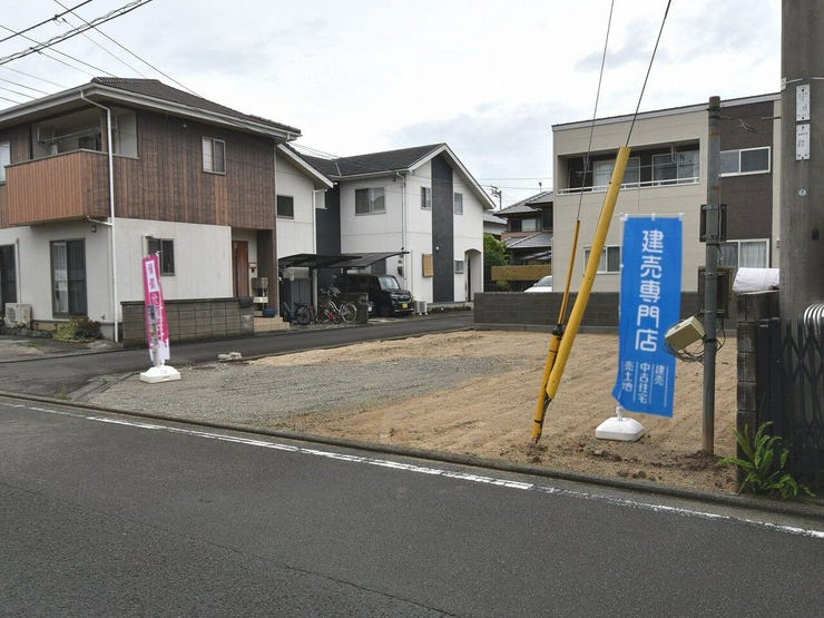 建設地を南東側より撮影 2026.06.25 雨天時