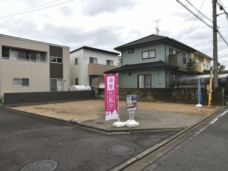 建設地を南西側より撮影 2026.06.25 雨天時