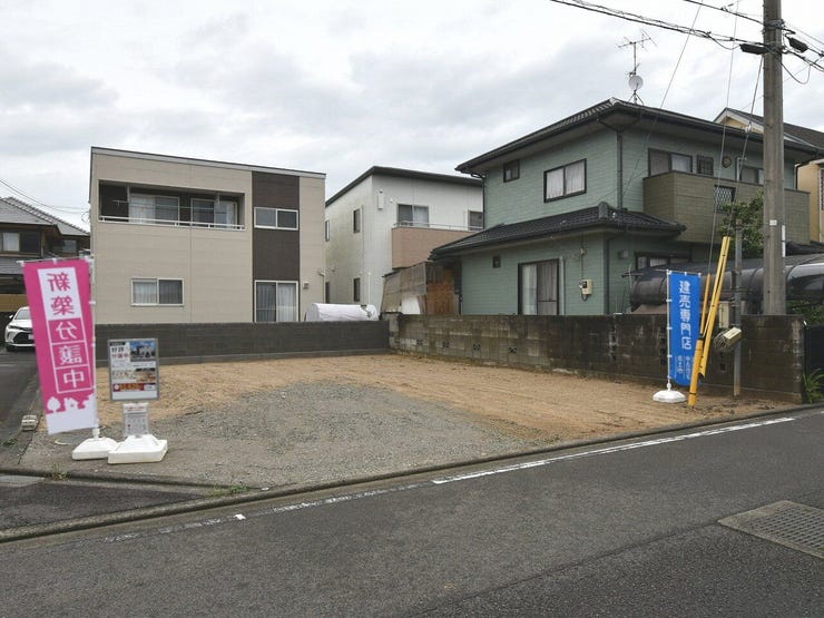 建設地を南西側より撮影 2026.06.25 雨天時
