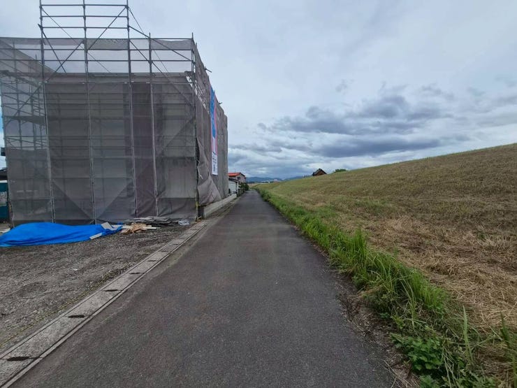 前面道路です。