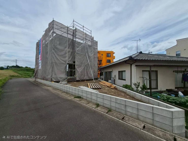 建物後方から~