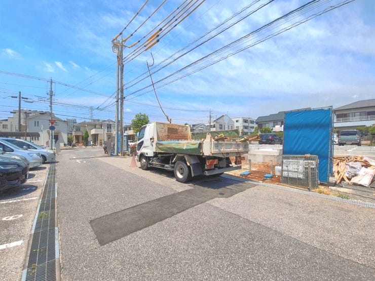 ◎前面道路:C号棟(7/31撮影)
