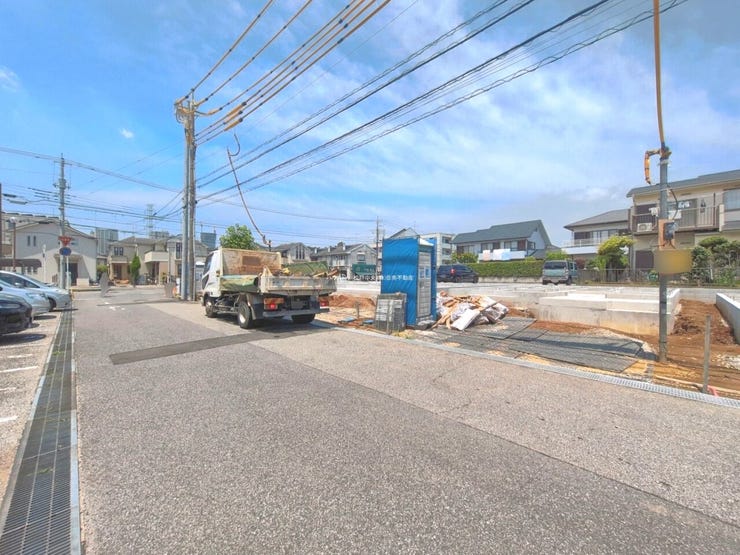 ◎前面道路:D号棟(7/31撮影)
