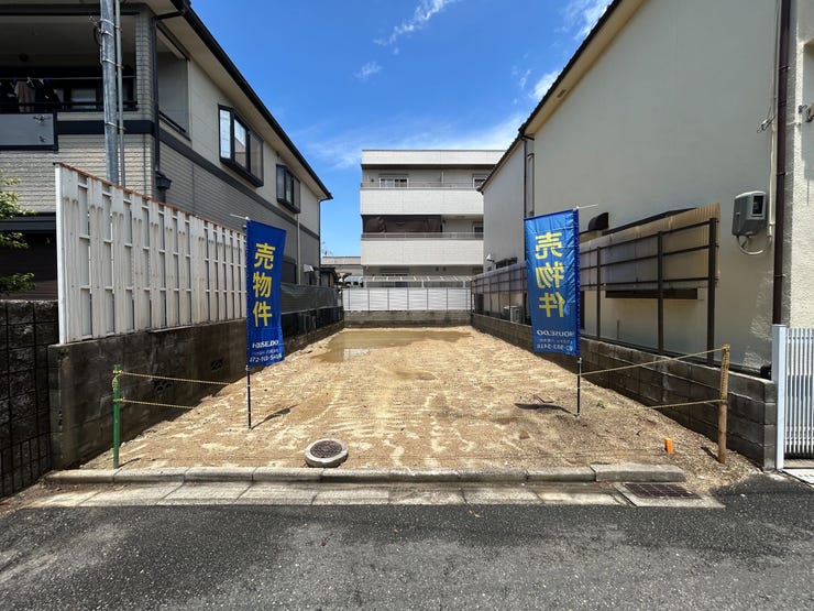 【外観】
現地は整形地で、建物プランも入れやすい敷地です。理想の住まいづくりにオススメです!