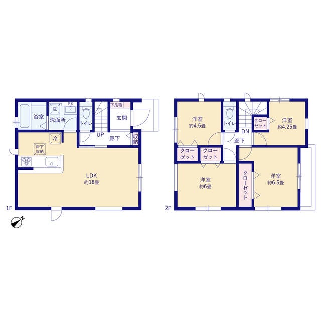 【間取り】
4LDK(93.15㎡)