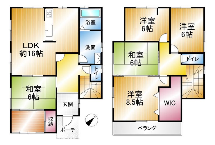 【間取り】
現況とことなる場合は現況優先といたします。