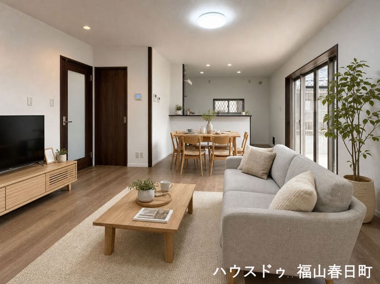 ■家族の笑顔が集う中心地■お気に入りの家具を迎え、窓からは心地の良い光が差し込みます。※CGで家具を配置しています。