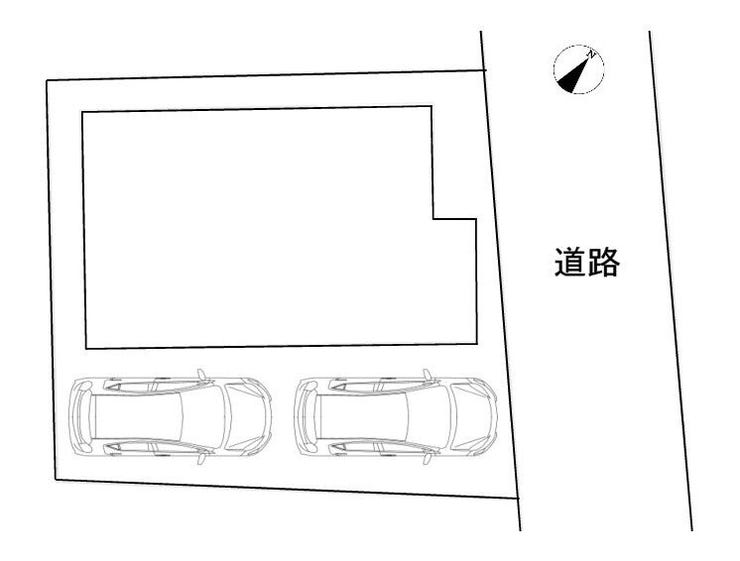 【区画図】
カースペース2台(車種による)