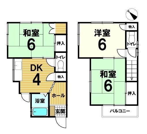 【間取り】
※間取図と現況が異なる場合は現況優先となります。
