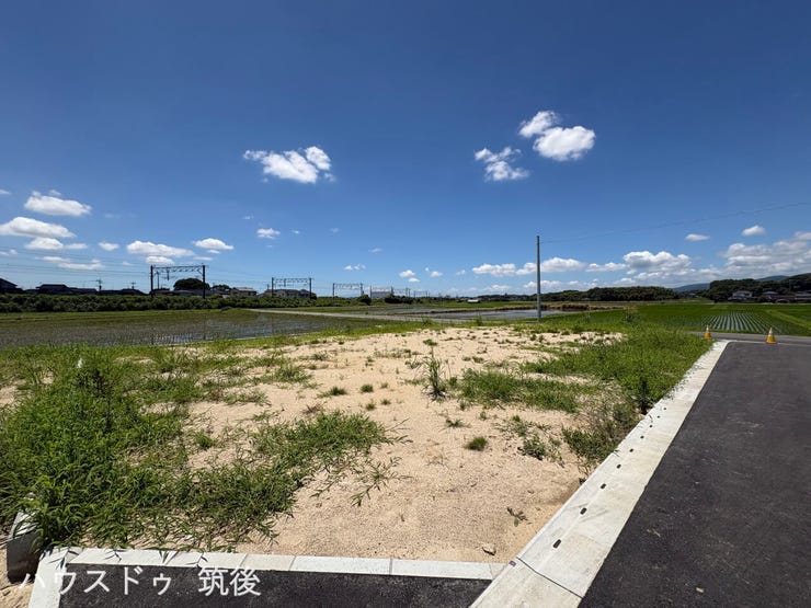【3号地:外観】中原駅まで徒歩約6分!建築条件なし・82.91坪です。分譲地内の開発道路に2面接しており、開放感のある配置計画が可能です。