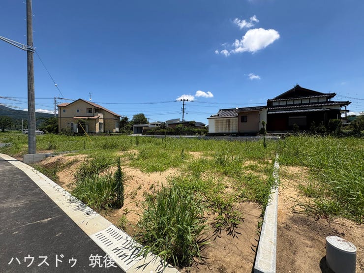 【6号地:外観】63坪超のゆとりある敷地で、無駄なくスペースを活用しやすい形状です。お好きなハウスメーカーで自由なマイホーム計画が可能。陽当りや実際の広さをぜひ現地でお確かめください。
