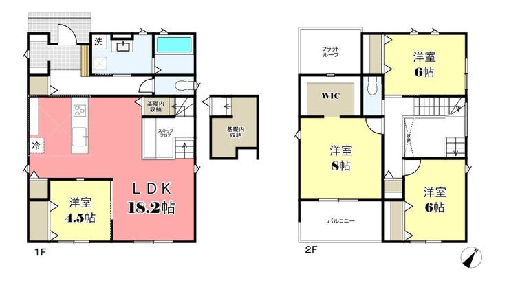 【間取り】
土地面積/166.79㎡(50.45坪)
建物面積/115.92㎡(35.06坪)