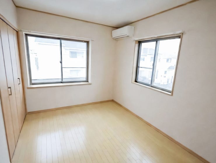 2階は全室6帖以上でゆとりある住まい!ご家族それぞれのプライベート空間もゆったり広々と!※現況の物件写真に、引渡し時のイメージとして画像処理がされています。