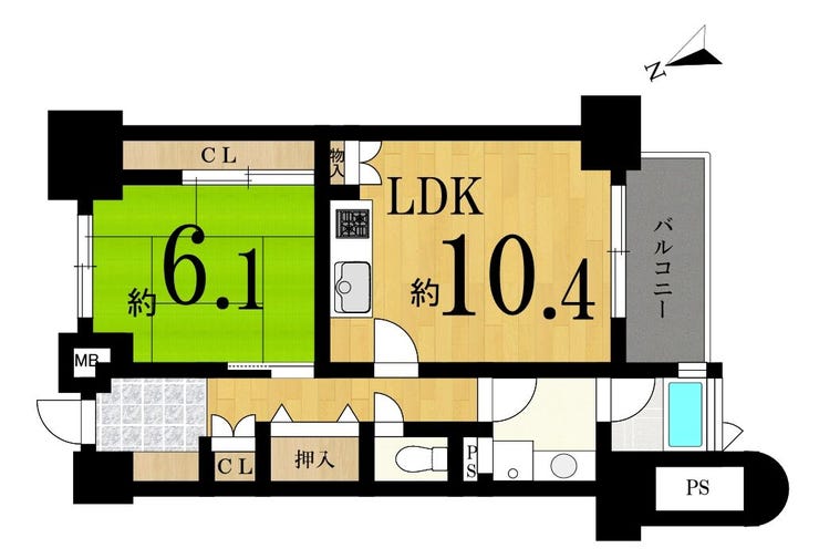 【間取り】
【layout】
季節の移ろいを身近に感じる、自然豊かなエリアです。
