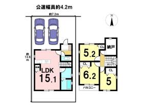 海部郡大治町大字長牧字中道