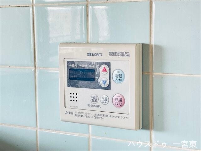 【給湯パネル】自動お湯はり機能がついた給湯システムです。