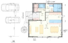 1階平面図：LDKや水まわりを中心とした1階の間取りプランです。
【建物価格】3500万円　※付帯工事・外構工事別
【間取図】3LDK
【建物面積】103.47㎡