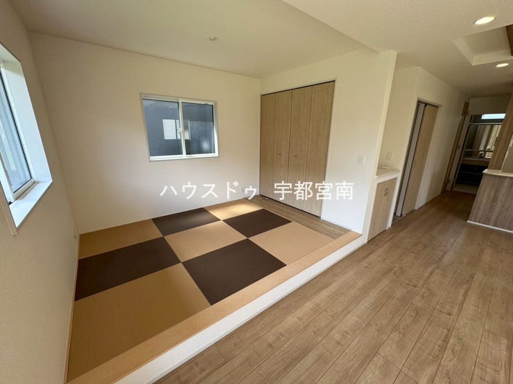 柔らかい畳は子どもが安全に過ごせる場所として最適ですね。