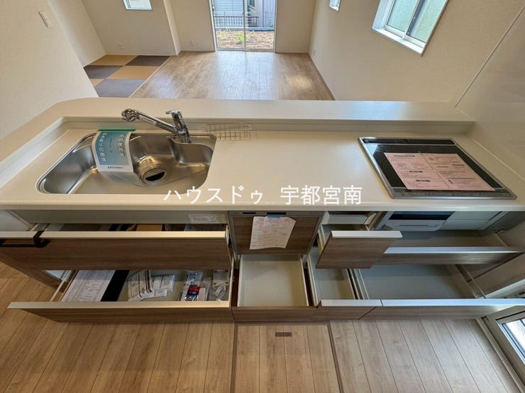 充実したキッチン収納
※同社施工例