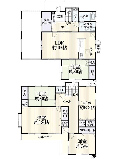【間取り】
【Floor Plan】
5SLDK+全居室収納
※図面と現況の相違がある場合は現況を優先とします。