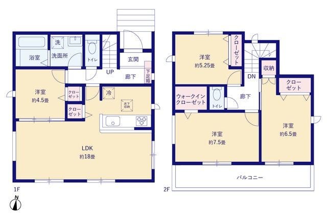 【間取り】
【2号棟】