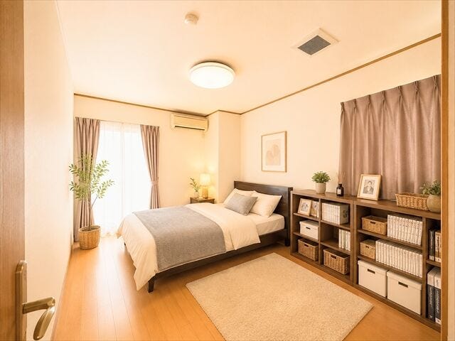 ※画像はイメージです。実際の写真に家具や調度品をCG合成したものです。家具等は販売に含まれておりません。
壁の色、照明や家具をこだわれば
ゆとりのある快適な自由空間づくりができます。