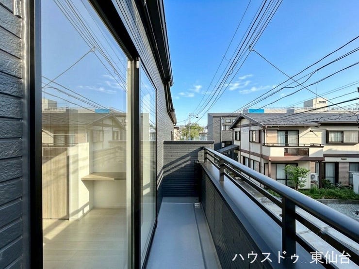 風が抜けるので、洗濯物がよく乾きます