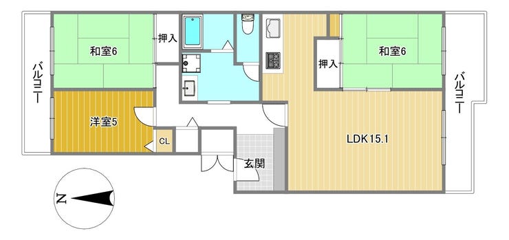 【間取り】
★随時ご見学可能♪住之江区不動産業者のハウスドゥ住之江へ気軽にお申し付け下さい♪