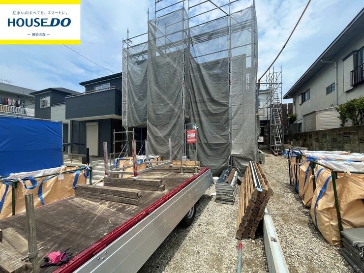 【外観】
◎小学校まで6分
◎駐車2台可能
◎4LDK+WIC
現況写真です。
2026.07.03撮影