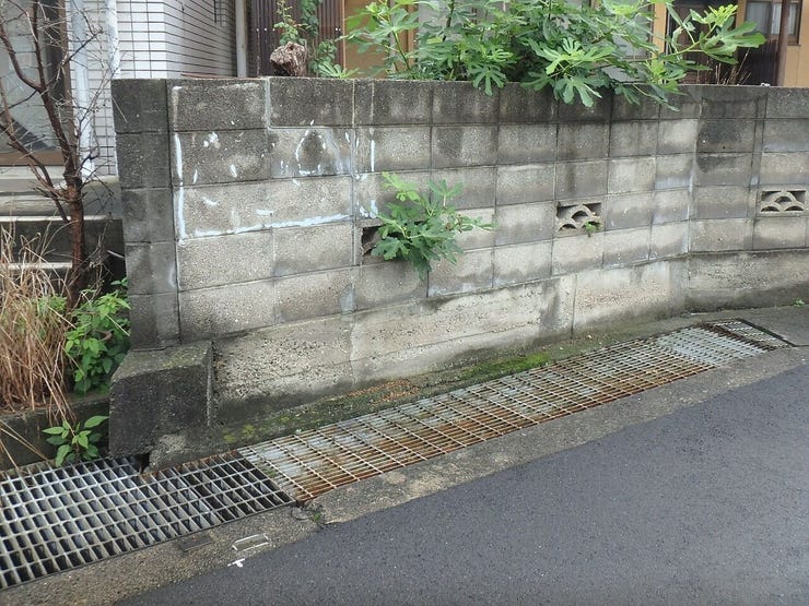物件東面(雨天時)
