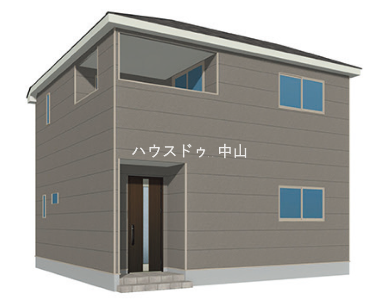 【外観】
\堂々とした佇まいの新築戸建/
洗練された外観デザインが街並みに映える一邸。住まうご家族の誇りとなる、美しさと安心感を兼ね備えた住まいです。