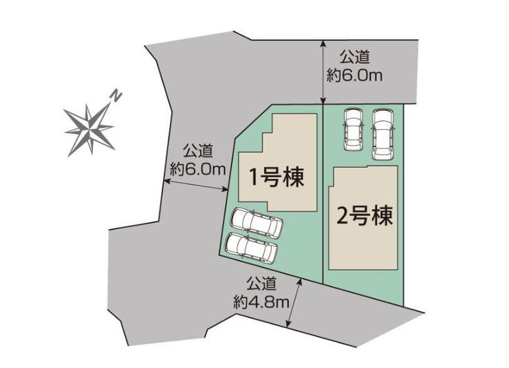 ■2号棟・車2台駐車可能■