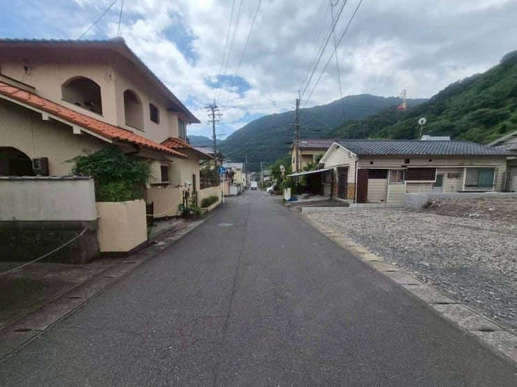 前面道路です。