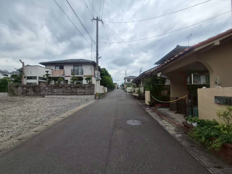 前面道路です。