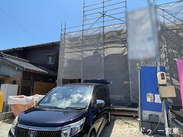 上棟しました!家のシルエットが見えてくると、完成が近づいているのを実感できますね♪