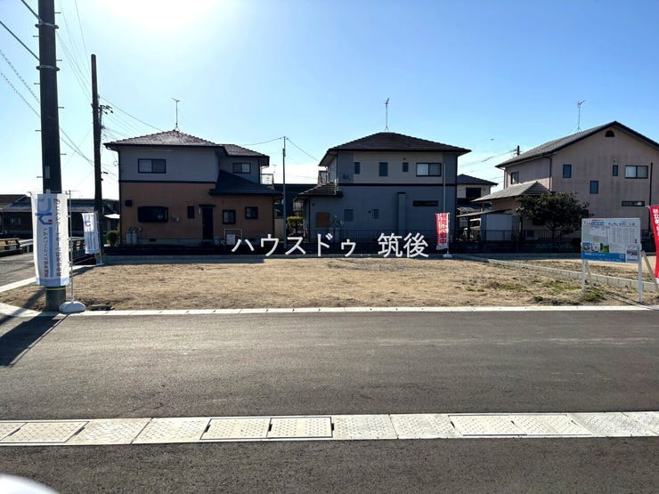 前面から見た1号地。間口が広く開放感があります