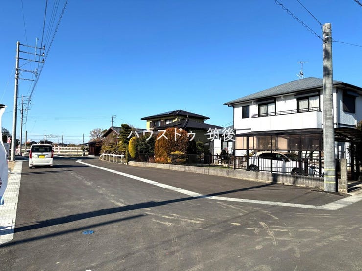 分譲地内道路は整備済みで車の出入りも安心