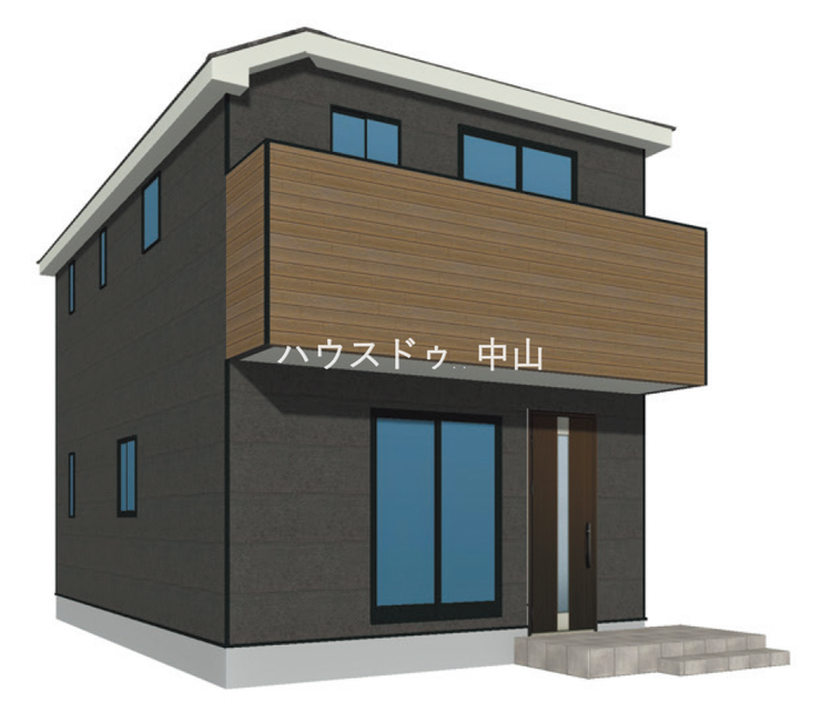 【外観】
\堂々とした佇まいの新築戸建/
洗練された外観デザインが街並みに映える一邸。住まうご家族の誇りとなる、美しさと安心感を兼ね備えた住まいです。