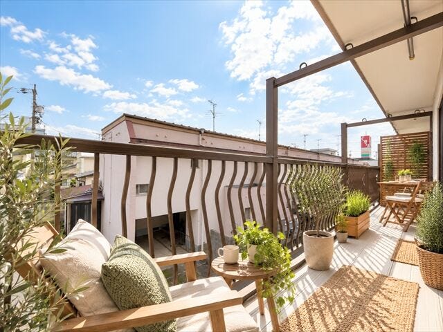 広さのあるバルコニーで洗濯物もたっぷり干せます。
日々の家事が快適に。