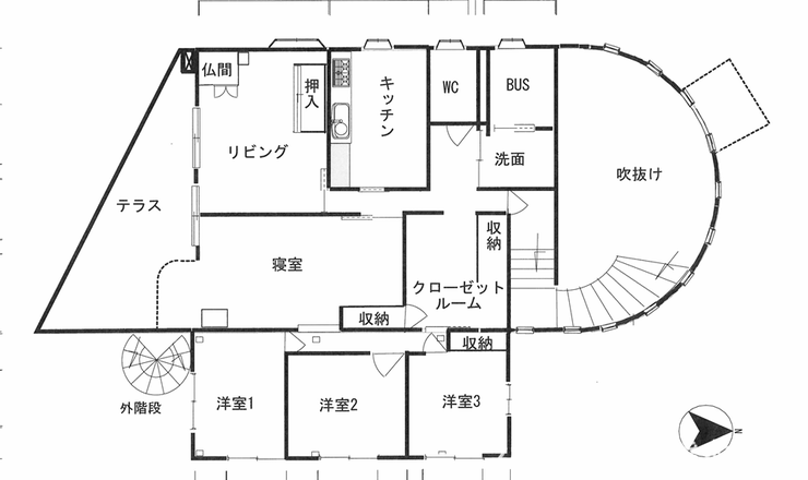2階の間取りです