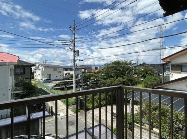 2階西側洋室のベランダからの景色