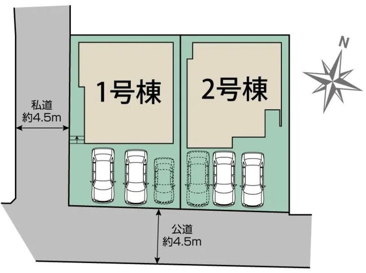 ■1号棟・車2台駐車可能■