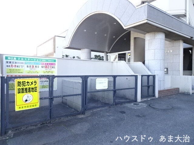 ごみの収集日以外でも綺麗に保たれたごみ置き場です。