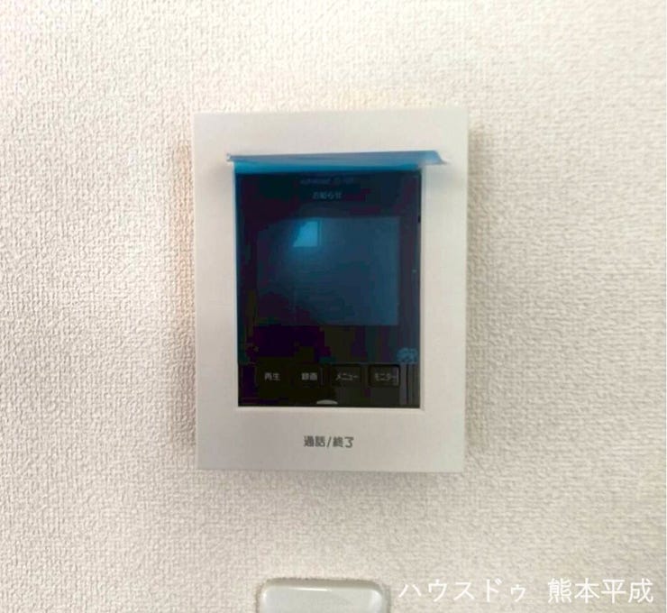 訪問者の顔が見える、防犯性の高いTVモニタ付きインターホンです