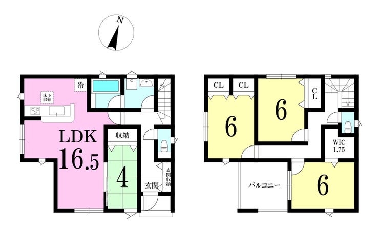 【間取り】
◎間取り図:1号棟
