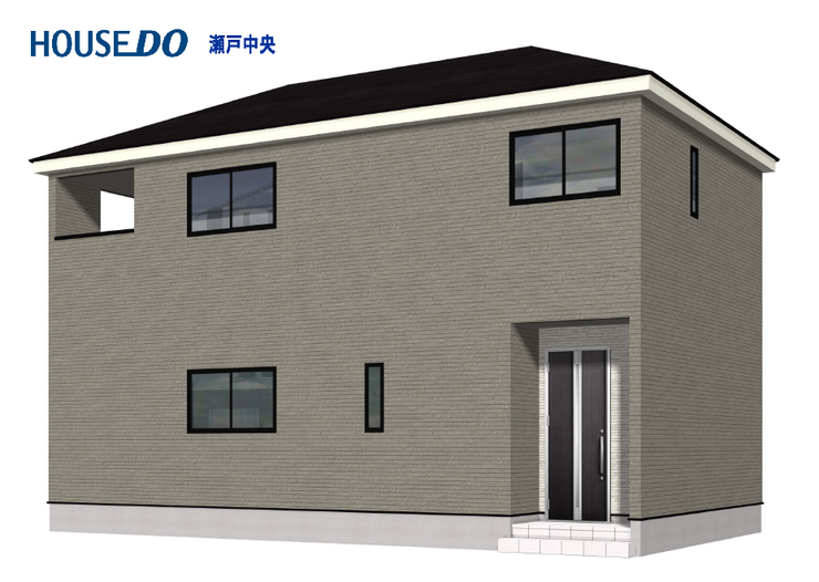 【外観パース】
【LDK+和室で20帖】にじの丘学園!駐車並列3台可能!WIC・SIC!幅員の広い前面道路!南向き!