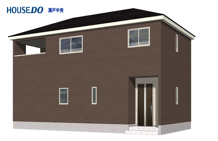 【外観パース】
【LDK+和室で20帖】にじの丘学園!駐車並列3台可能!WIC・SIC!幅員の広い前面道路!南向き!