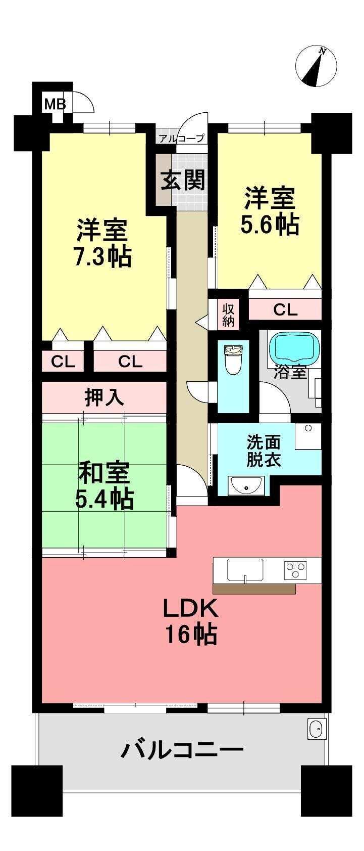 【間取り】
13F間取り